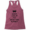 save the planet Racerback Tank