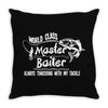 world class master baiter Throw Pillow
