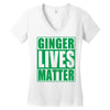 st patrick's day ginger lives matter Women's V-Neck T-Shirt