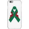 liver ribbon and rose iPhone 6/6s Case