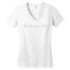 frenchie dad dog Women's V-Neck T-Shirt