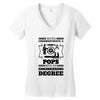 Never Underestimate A Pops With An Engineer Degree V-neck tee