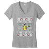 pokemon christmas ugly Women's V-Neck T-Shirt