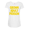 grown adult person Maternity Scoop Neck T-shirt