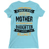 Super Cool Mother Of A Freaking Awesome Granddaughter Ladies Fitted T-Shirt