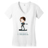 i rebel Women's V-Neck T-Shirt