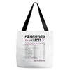 February Girl Facts Pisces Tote Bags