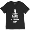 Keep Calm And Put 3 Fingers Up V-Neck Tee