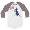 Patriotic T-Rex 3/4 Sleeve Shirt