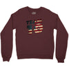 team 10 american flag Crewneck Sweatshirt