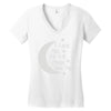 i love you to the moon and back babygrow Women's V-Neck T-Shirt