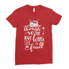 Tough She Be But Little She Is Fierce Ladies Fitted T-Shirt