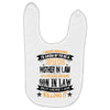 Super Cool Mother In Law Of A Freaking Awesome Son In Law Baby Bibs