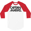 captain marvel 5 3/4 Sleeve Shirt