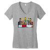 the big bang theory simpsons, ideal gift or birthday present funny Women's V-Neck T-Shirt