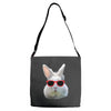 Easter Bunny Face Too Hip To Hop Adjustable Strap Totes