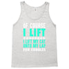 cat cats lift lifting fitness Tank Top