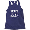 peace Love Racerback Tank
