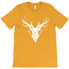 deer head vector white logo T-Shirt