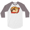 pizza pug 3/4 Sleeve Shirt
