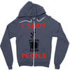 i shot people bartender Zipper Hoodie