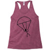 stick man skydiving Racerback Tank