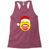 santa laughing smiley Racerback Tank