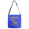 teachers give, share, care Adjustable Strap Totes