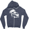 camper van surf split retro Zipper Hoodie