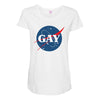 Nasa Parody Gay Maternity Scoop Neck T-shirt