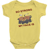 my face Baby Bodysuit