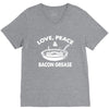 love peace and bacon grease V-Neck Tee