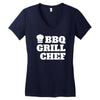 bbq grill chef Women's V-Neck T-Shirt