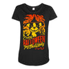 crazy halloween pit lady Maternity Scoop Neck T-shirt