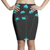 space invaders Pencil Skirts