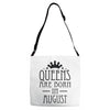 queens are born in august (2) Adjustable Strap Totes