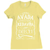 avada kedavra bitch funny hp cool Ladies Fitted T-Shirt