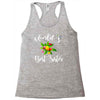world's best sister with flowers. Racerback Tank