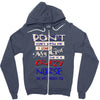 she is a crazy nurse Zipper Hoodie