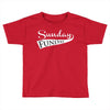 sunday funday (white) Toddler T-shirt