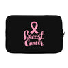 breast cancer pink ribbon Laptop sleeve