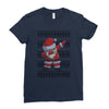 ugly santa dabbing Ladies Fitted T-Shirt