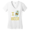 i beer beer Women's V-Neck T-Shirt