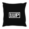 1 up funny video game Throw Pillow