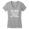 time to drink my lunch Women's V-Neck T-Shirt