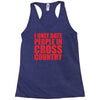 i only date people Racerback Tank