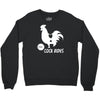 cock rides funny Crewneck Sweatshirt
