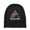 zombie food pyramid Baby Beanies