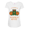i'd rather be drinking pumpkin spice Maternity Scoop Neck T-shirt