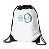 boo sheet Drawstring Bags